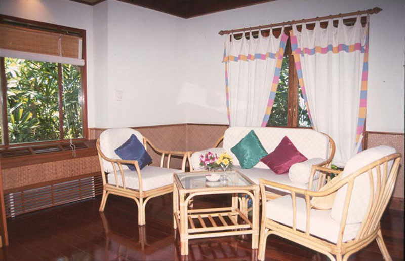 Deluxe Bungalow Wohnraum